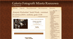 Desktop Screenshot of fotogaleria.erzeszow.pl