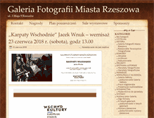 Tablet Screenshot of fotogaleria.erzeszow.pl